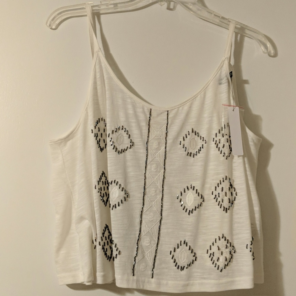 Open back crop tank